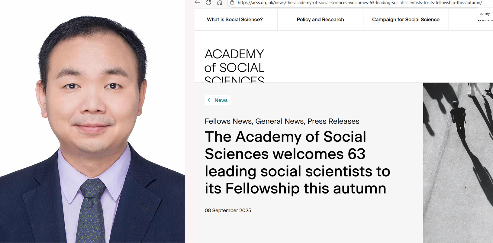 热烈祝贺！广仁股份战略顾问熊榆当选英国社会科学院院士